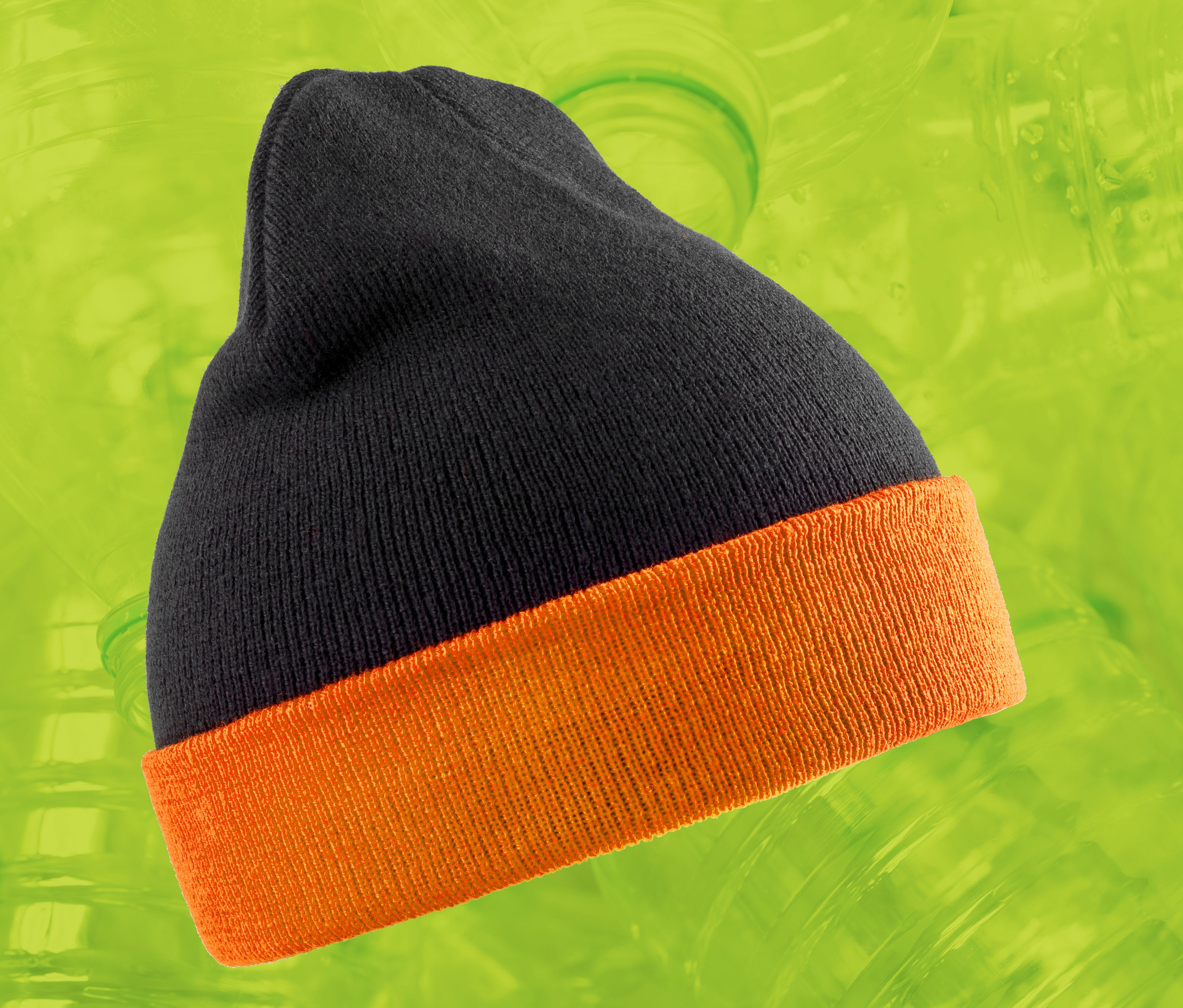 RECYCLED BLACK COMPASS BEANIE